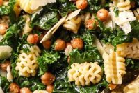 Kale and Chickpea Salad with Lemon-Tahini Dressing