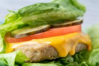 Low-Carb Lettuce-Wrapped Turkey Burgers from the Air Fryer