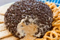 Chocolate Chip Cheeseball Dessert Dip Recipe