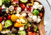 Crisp Greek Cucumber and Tomato Salad Recipe