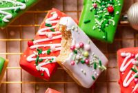 Chewy Christmas Sugar Cookie Bars with Festive Sprinkles