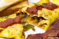 Spicy Chorizo and Chile Omelette Recipe for Brunch