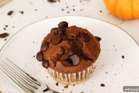 Chocolate Pumpkin Muffins with Melty Chips — Fall Baking Recipe