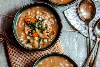Comforting Mushroom Barley Soup Recipe with Herbs