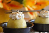 Tufahija Poached Apples: Balkan Dessert with Walnut Cream
