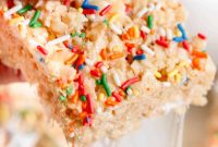 Birthday Cake Rice Krispie Treats Recipe — Fun Party Dessert