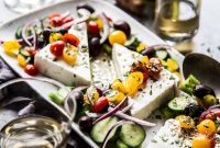 15-Minute Greek Salad with Feta and Olive Vinaigrette