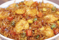 Homestyle Chicken Fried Rice Recipe with Vegetables