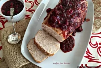 Balsamic Cranberry Pork Loin Roast with Herb Rub