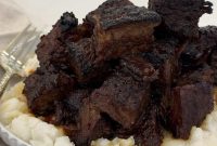 Oven-Baked Burnt Ends with Hot Honey Barbecue Glaze