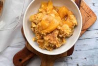 5-Ingredient Peach Cobbler Using Cake Mix Recipe