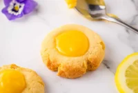 Lemon Curd Thumbprint Cookies — Zesty Jam-Filled Shortbread