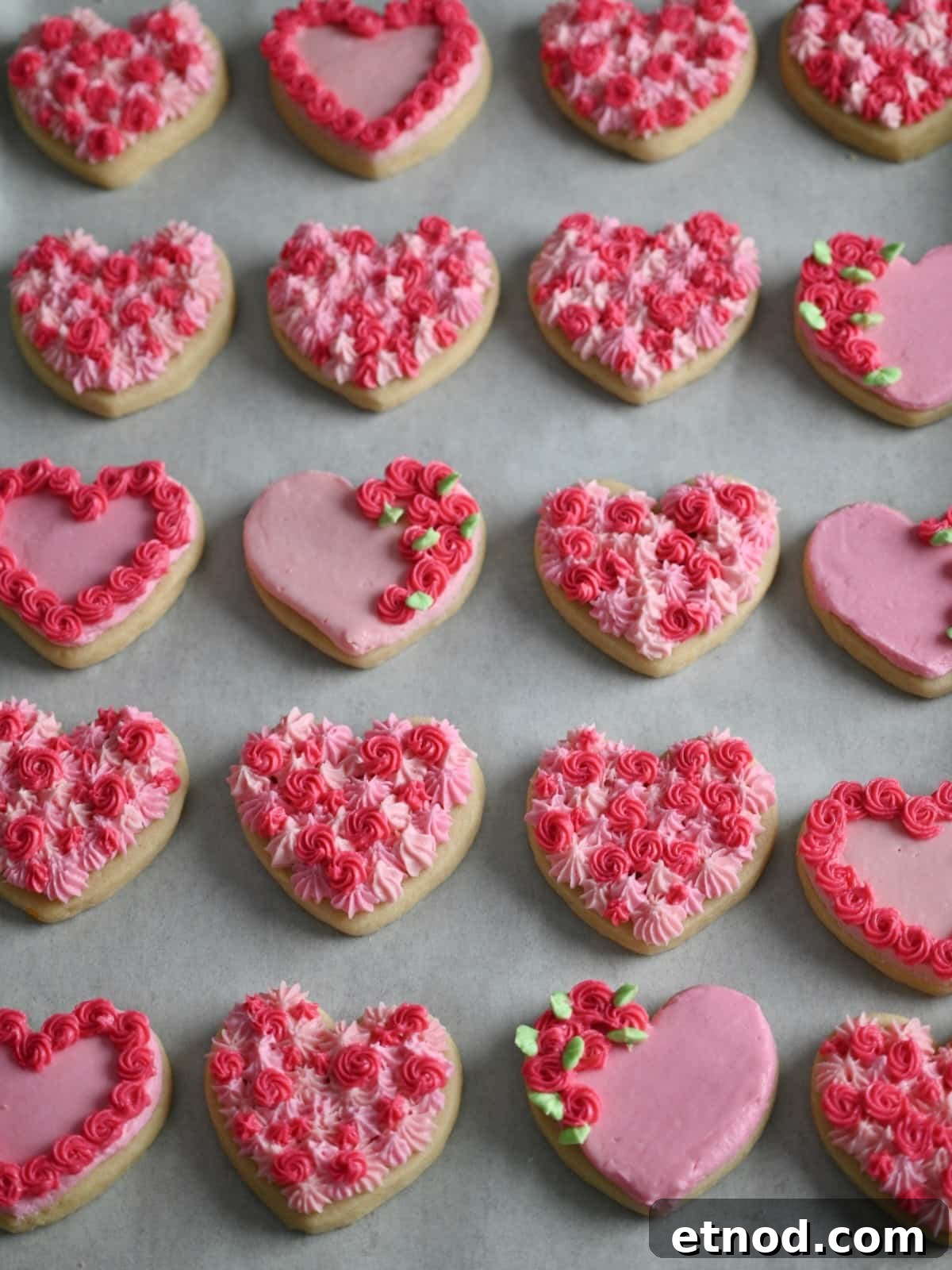 Valentine Sugar Cookies with Creamy Buttercream Frosting 4 img 100498 7