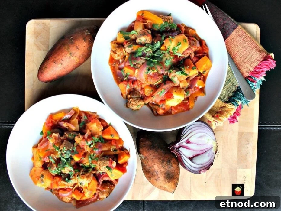 One-Pan Sausage and Roasted Sweet Potato Dinner 3 Sausage and Sweet Potato Dinner