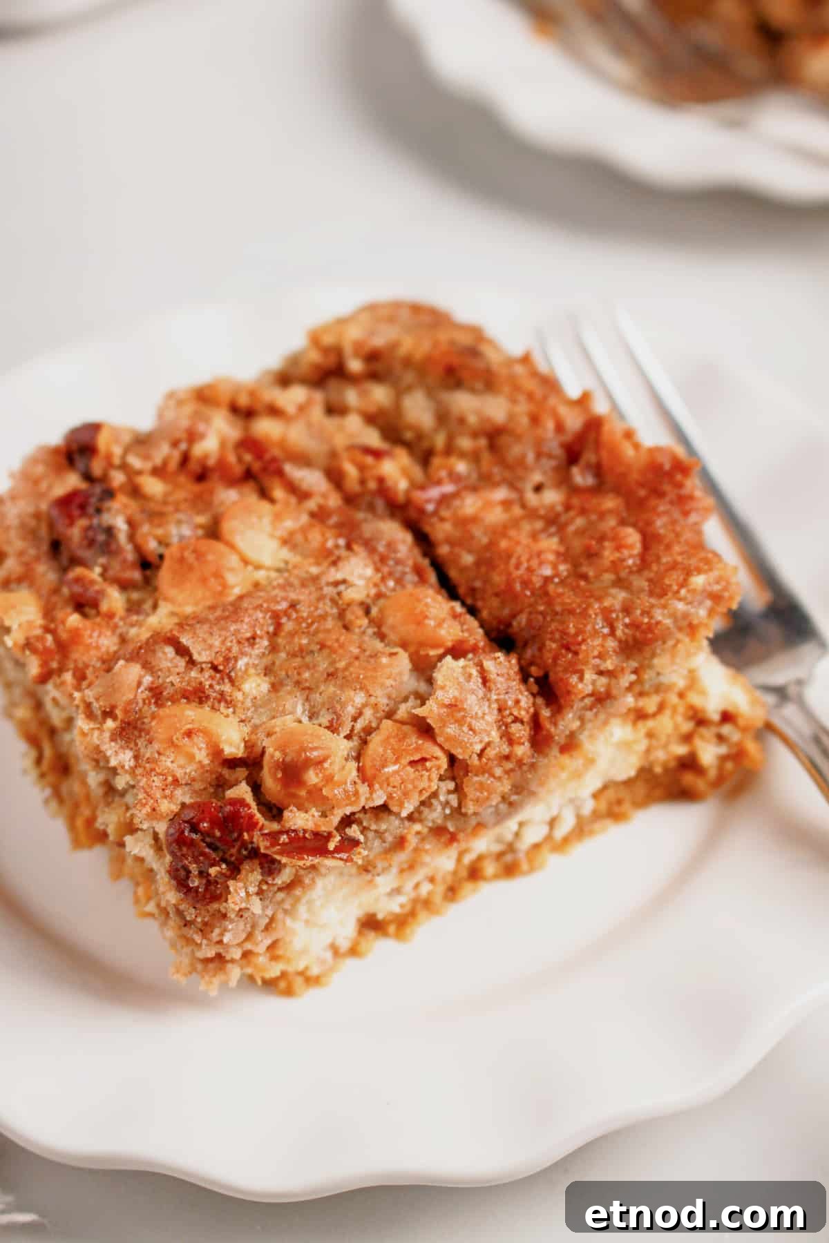 Pumpkin Pecan Dump Cake Recipe — Quick Fall Dessert with Pecans 2 Slice of pumpkin pecan dump cake on a plate. Slice of pumpkin pecan dump cake on a plate.