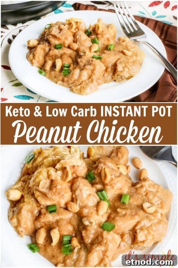 Instant Pot Peanut Chicken Recipe — Quick Savory Peanut Sauce 4 low carb peanut chicken