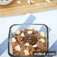 Chocolate Hazelnut Overnight Oats for Quick Breakfast 6 Nutella Overnight Oats from What The Fork Food Blog
