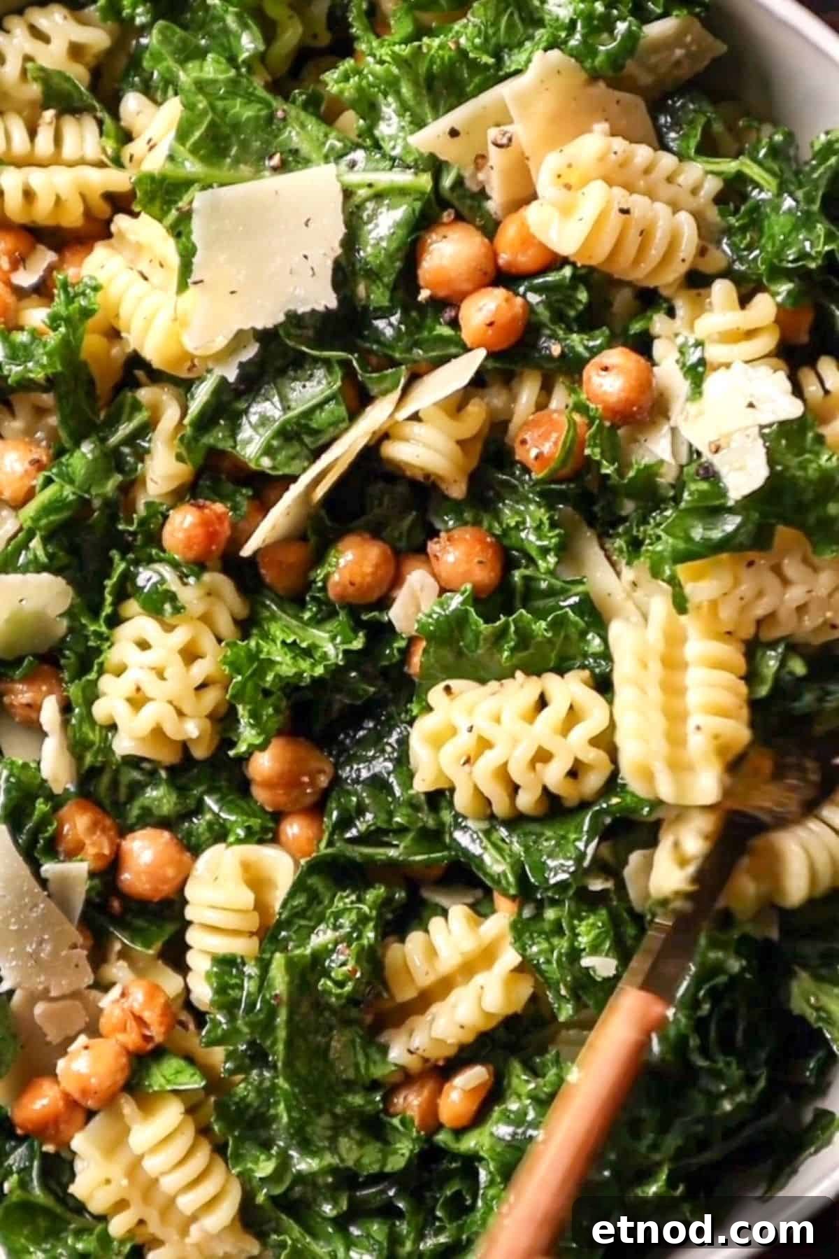Kale and Chickpea Salad with Lemon-Tahini Dressing 2 kale chickpea salad