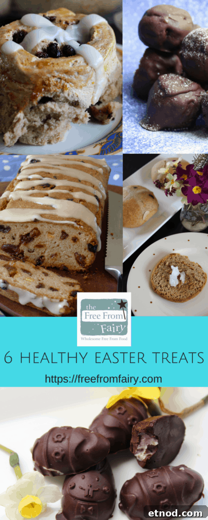 6 healthy Easter treats that you need to make today! #Easter #Eastertreats #healthyeastertreats #glutenfree #dairyfree #refinedsugarfree https://freefromfairy.com