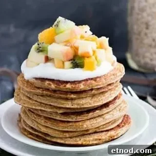 Oatmeal Cottage Cheese Protein Pancakes