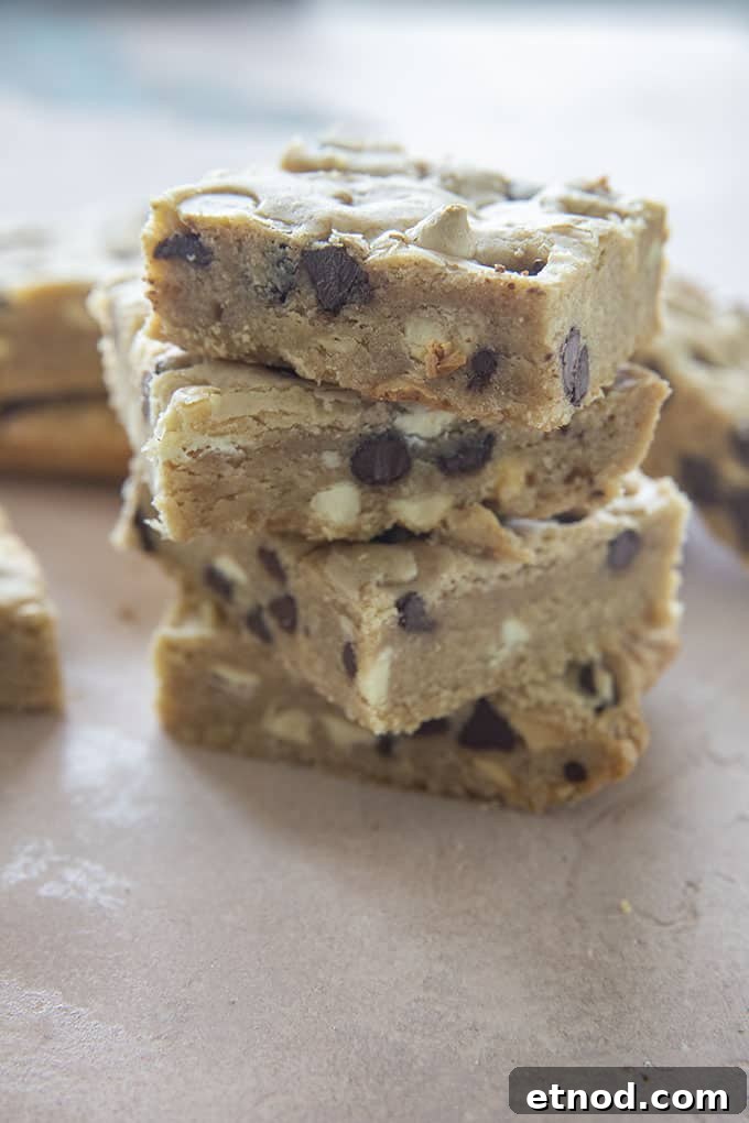Brown Butter Sugar Cookie Bars Recipe with Crispy Edges 4 stacked sugar cookie bars