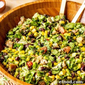 Southwestern Micro-Chopped Salad with Cilantro Lime Dressing - Olivia Adriance