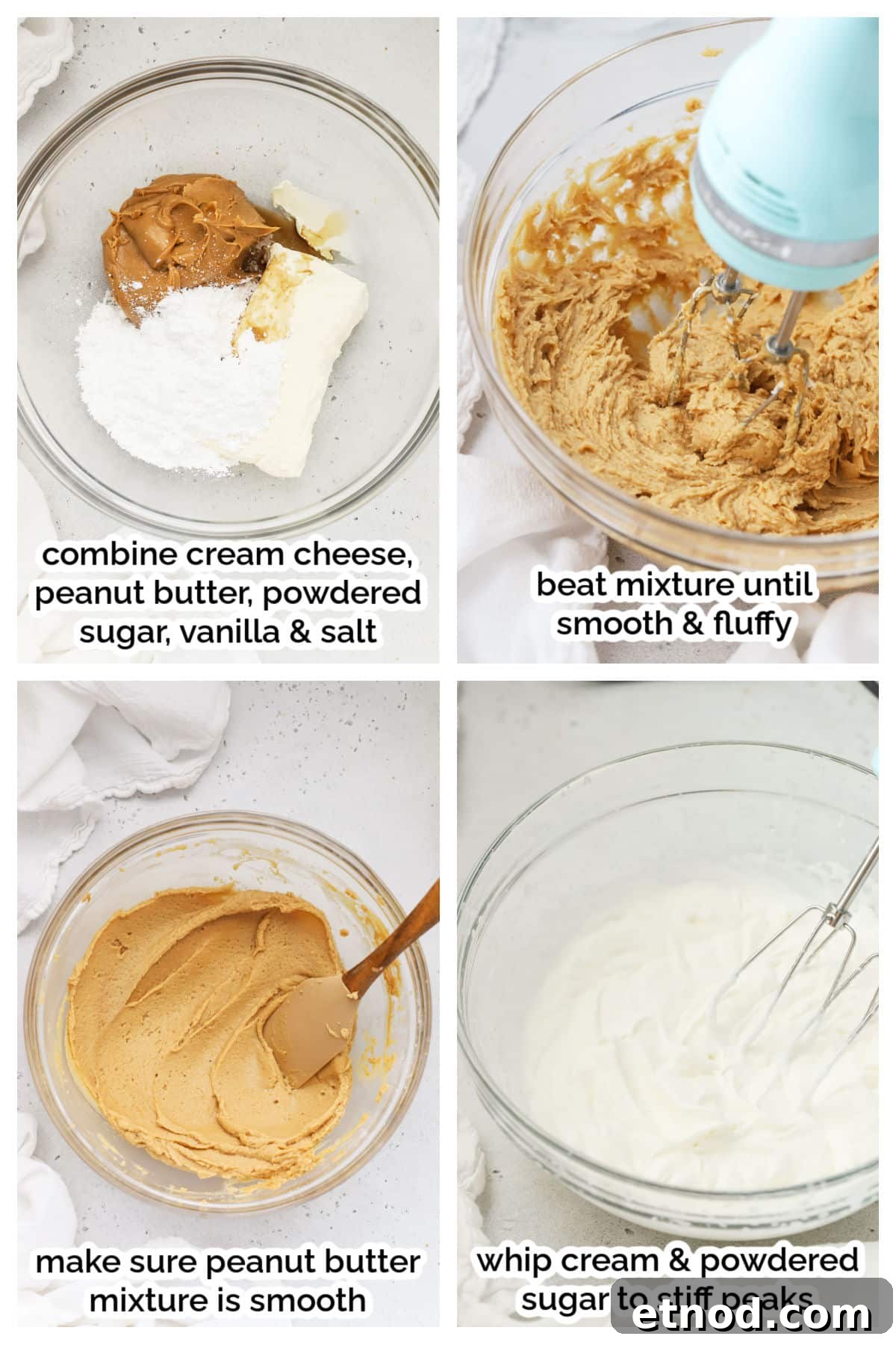 Decadent Peanut Butter Pie (Gluten-Free Recipe) 5 making peanut butter pie filling, step by step