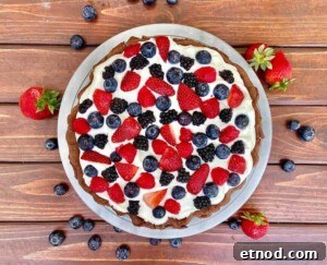 Mixed Berry Cream Chocolate Pie Recipe 7 Berries and Cream Chocolate Pie (Photo by Viana Boenzli)