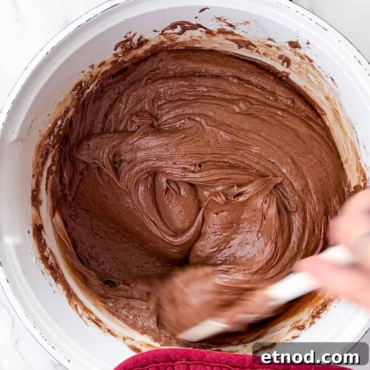 Whimsical Fantasy Fudge Recipe for Magical Flavor 6 Mixing all together until smooth.