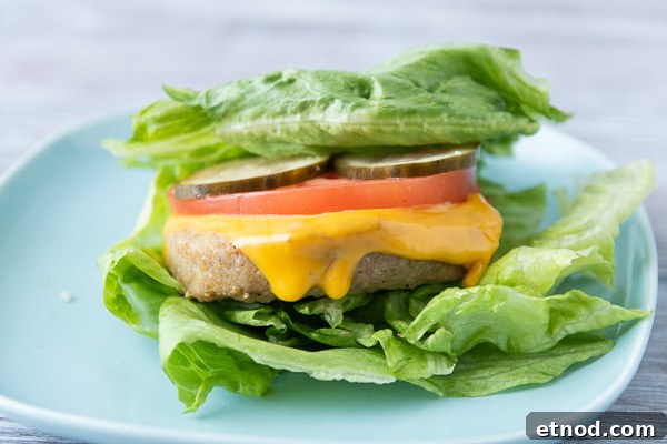 Low-Carb Lettuce-Wrapped Turkey Burgers from the Air Fryer 10 img 14088 12