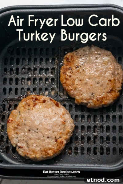 Air fryer turkey patty recipe Keto Air Fryer Turkey Burgers Recipe
