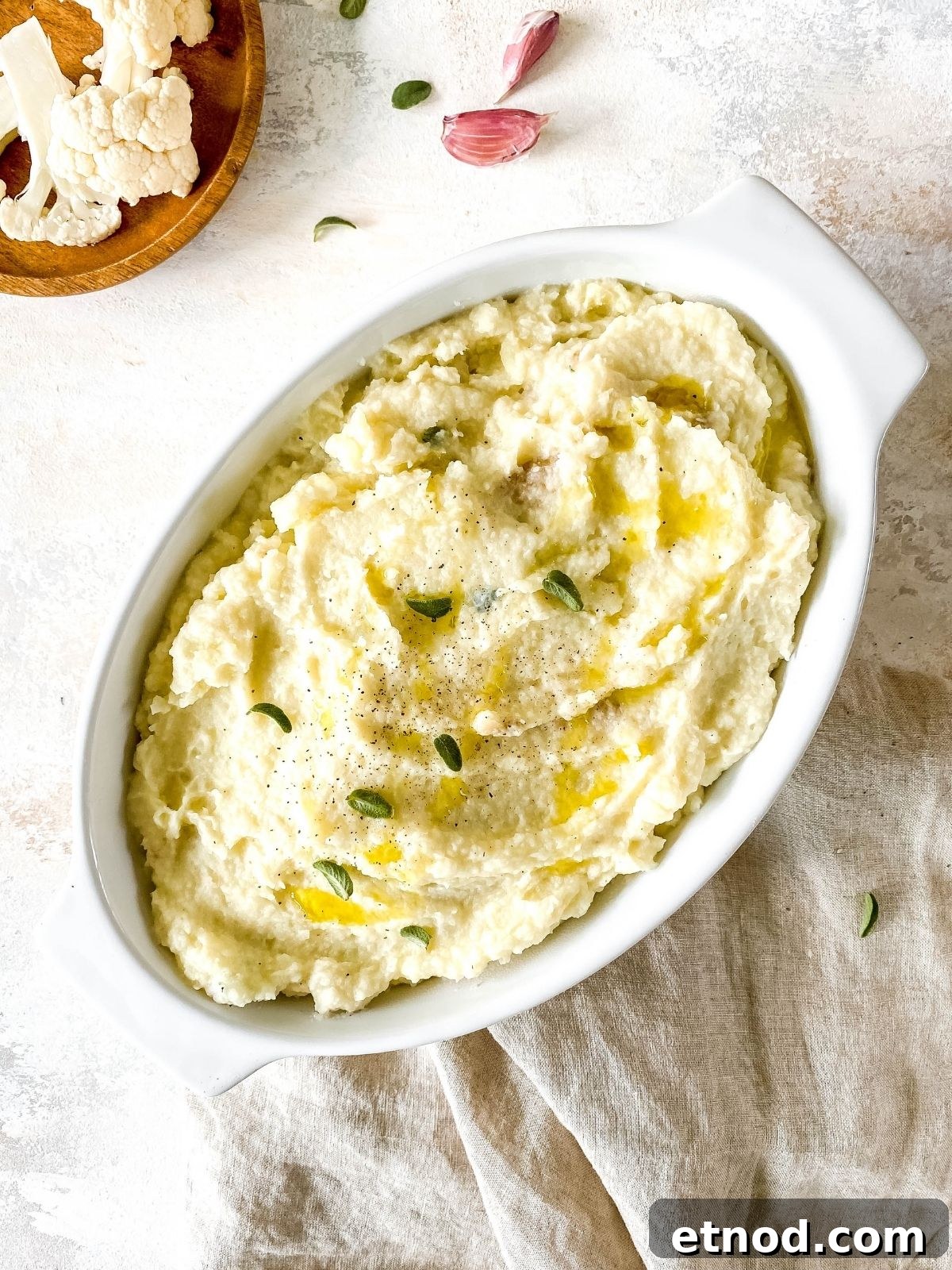 31 Delicious Side Dishes for Ham That Complete Any Dinner 11 Creamy Cauliflower Potato Mash