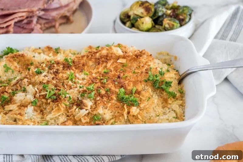 31 Delicious Side Dishes for Ham That Complete Any Dinner 16 Cheesy Hashbrown Casserole