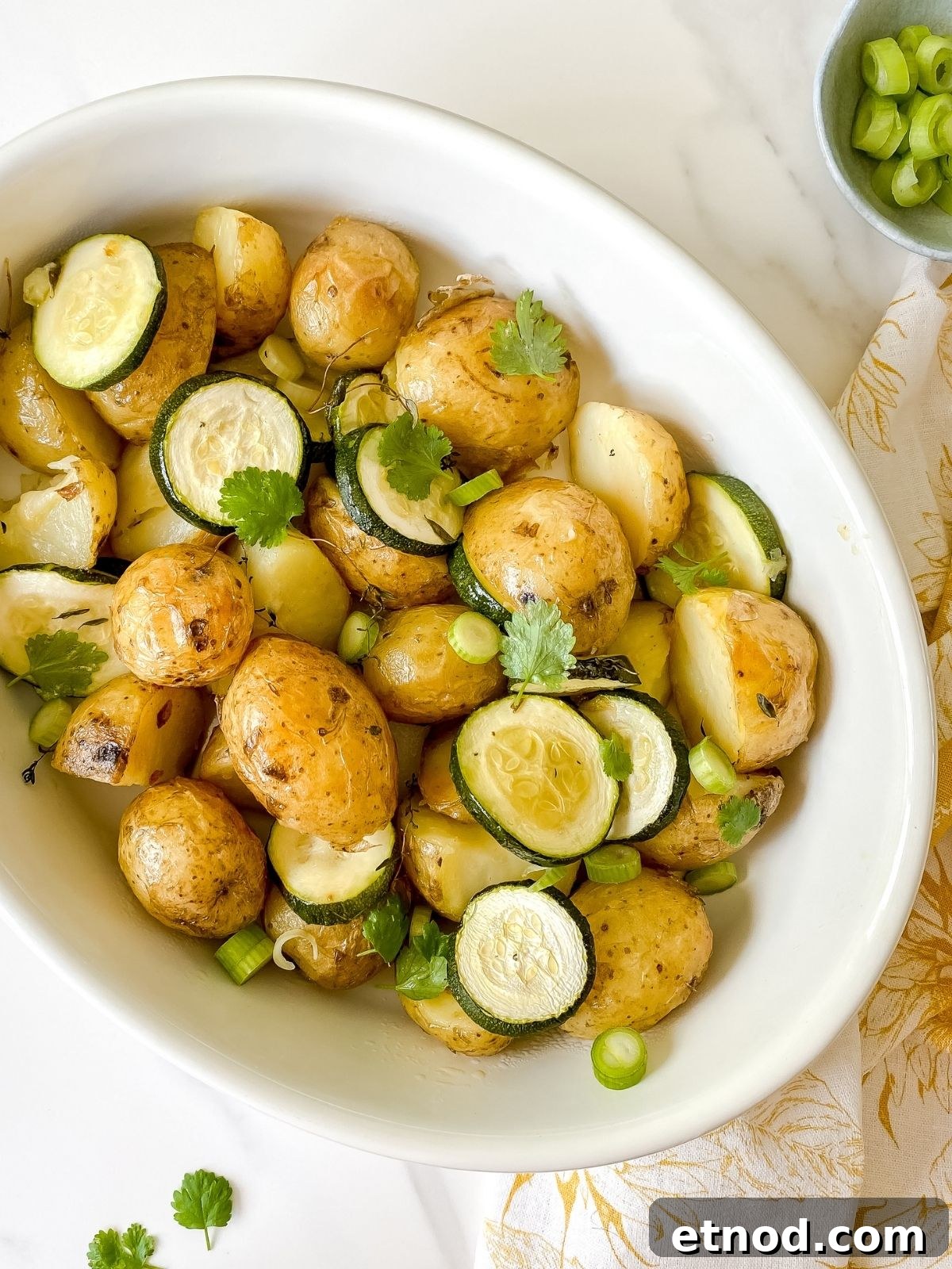 31 Delicious Side Dishes for Ham That Complete Any Dinner 21 Roasted Zucchini and Potatoes