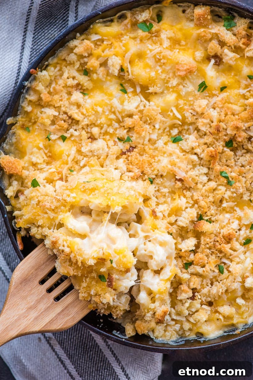 31 Delicious Side Dishes for Ham That Complete Any Dinner 22 Creamy Baked Mac and Cheese with Panko Crumb Topping