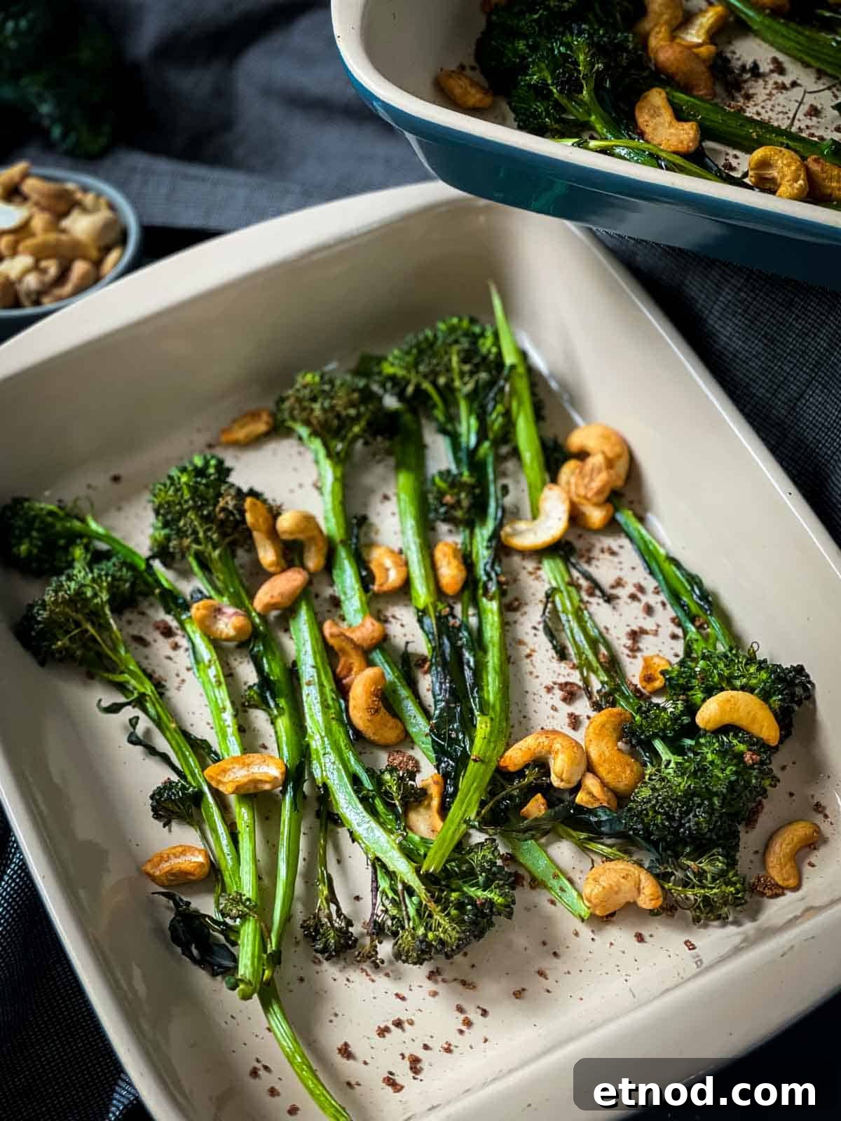 31 Delicious Side Dishes for Ham That Complete Any Dinner 26 Roasted Tenderstem Broccoli and Garlic Cashews