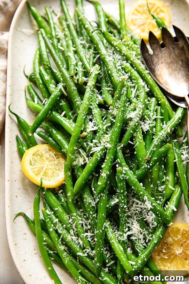 31 Delicious Side Dishes for Ham That Complete Any Dinner 27 Lemon-Garlic Green Beans with Parmesan