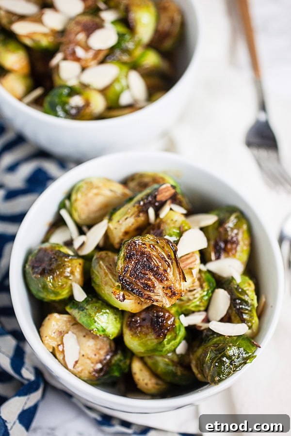 31 Delicious Side Dishes for Ham That Complete Any Dinner 5 Roasted Maple Mustard Brussels Sprouts