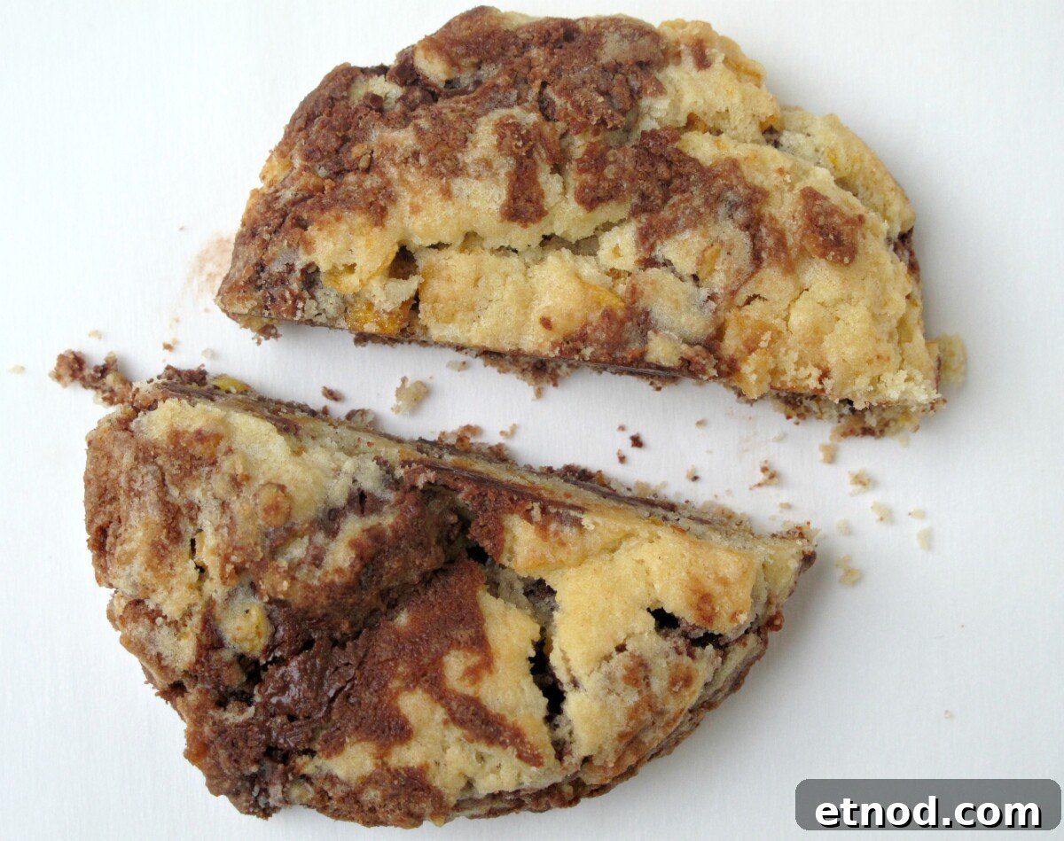 Special Order Cereal Cookies- Captain Crunch? Frosted Flakes? Cocoa Puffs? Customize these cookies with your favorite breakfast cereal! | The Monday Box Chocolate-vanilla cookie cut in half.