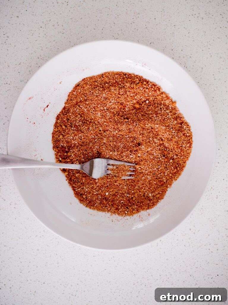 Juicy Chicken Thighs on a Pellet Grill: Flavorful Recipe Guide 4 Seasoning for meat in a bowl to use on meat.