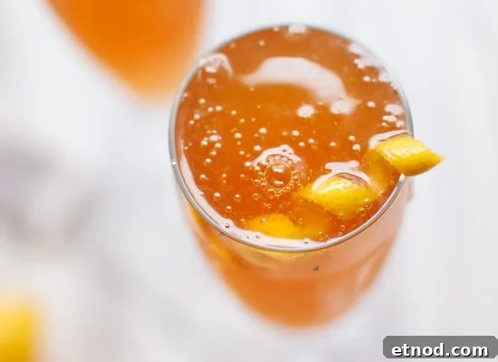 Earl Grey French 75 cocktail - cookieandkate.com