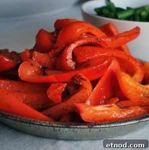 Rosemary-Braised Steak Tips Over Fluffy Quinoa Bowl 7 Sautéed red peppers and green beans