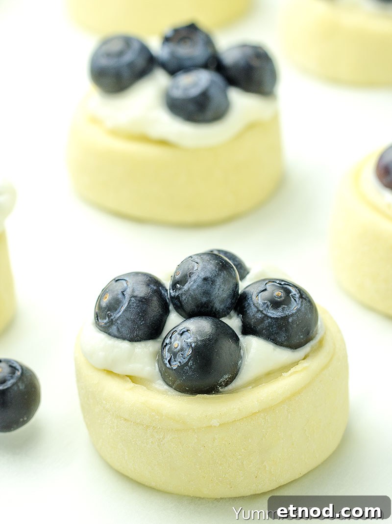 Blueberry Cream Cheese Danish Recipe — Flaky Homemade Pastry 5 Blueberry Cream Cheese Danish - Making - Step 3