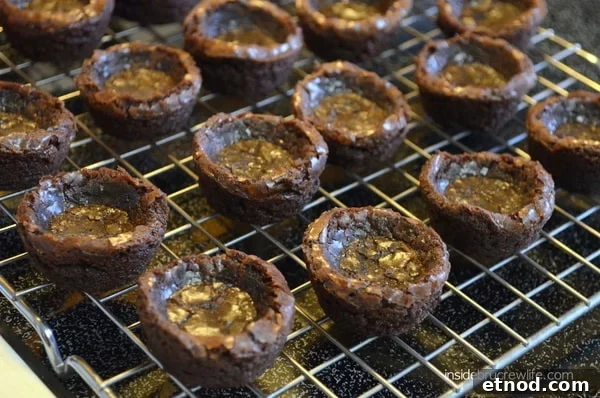 Milky Way Candy Brownie Cups: Gooey Chocolate Caramel Treats 3 milky way brownie cups - bites