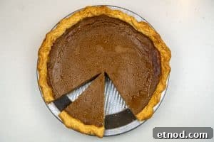 Cutting into the pie
