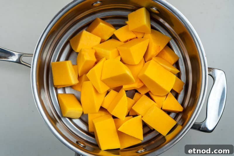 Steaming the pumpkin