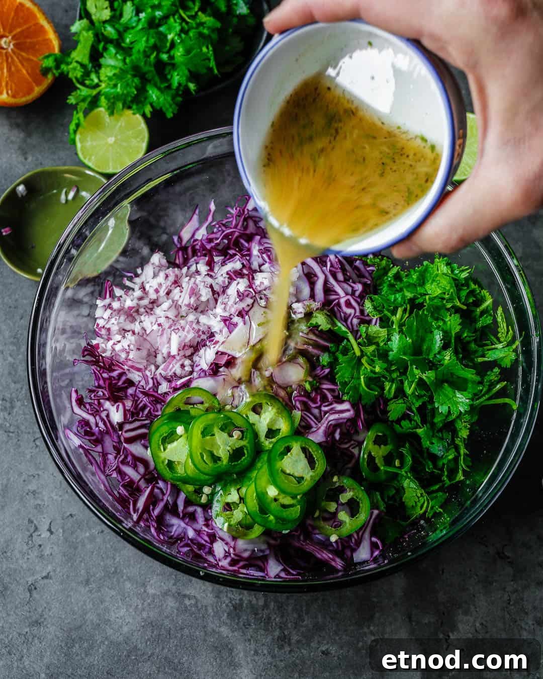 Purple Cabbage Slaw Whole 30 Paleo Primal Gourmet Easy Recipe