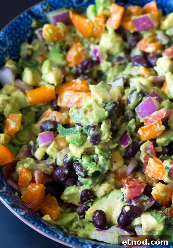 Chocolate Chip Cheeseball Dessert Dip Recipe 4 Avocado Black Bean Salad Recipe