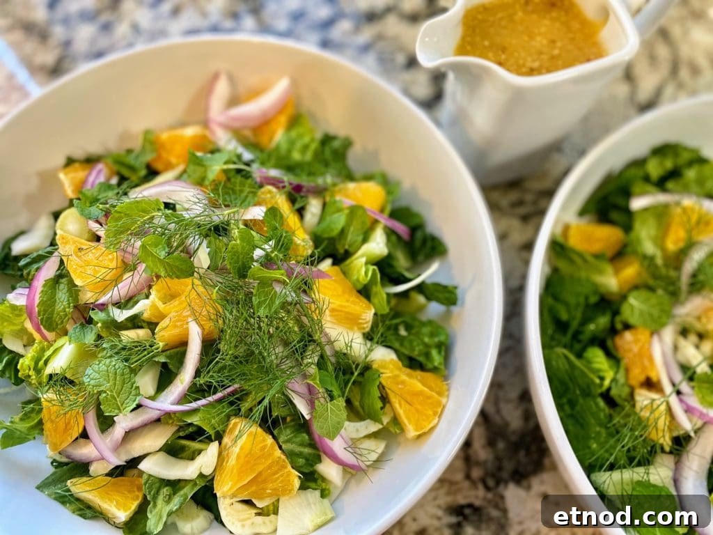 Citrus Fennel Salad with Oranges and Fresh Herbs 2 fennel orange salad