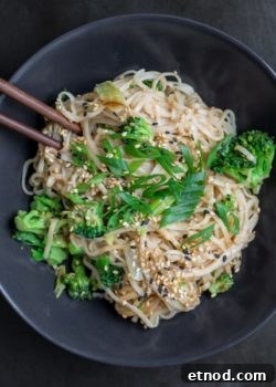 Quick and easy stir fry noodles for one